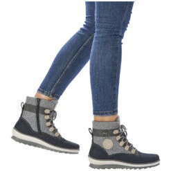 Remonte R8481 Hella Boot Pazifik/Grey (Women's) 22 Remonte R8481 Hella Boot Pazifik/Grey (Women's) -Dansko Shop Pac 10