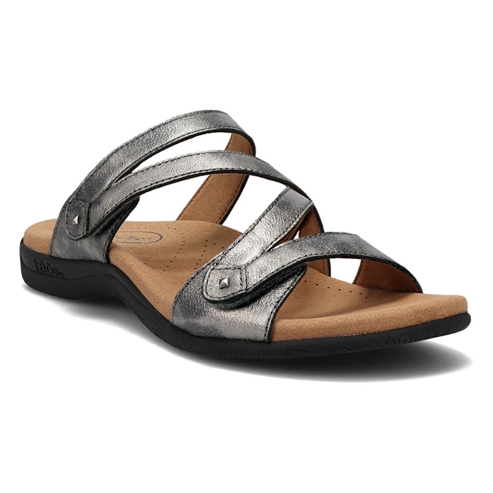 Taos Double U Sandal Pewter (Women's) 3 Taos Double U Sandal Pewter (Women's)