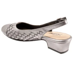 Trotters Dea Woven Slingback Pewter (Women's) -Dansko Shop Pew 2 efe2abf1 10fe 4c55 b261 9d9d83eb93ba