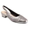 Trotters Dea Woven Slingback Pewter (Women's) -Dansko Shop Pew 6 d6ce6401 538d 4673 b32c e82691f1699a