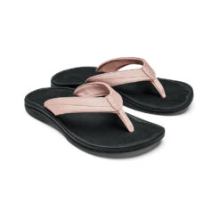 OluKai 'Ohana Flip Flop Sandal Petal Pink / Black (Women's) -Dansko Shop Pink 4 176394b6 cc7c 4634 8b60 e2823d1afbe2