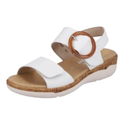 Remonte Jocelyn 53 White Leather Sandal (Women's)