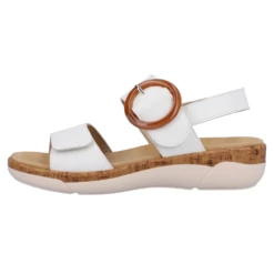 Remonte Jocelyn 53 White Leather Sandal (Women's) -Dansko Shop R685380 5