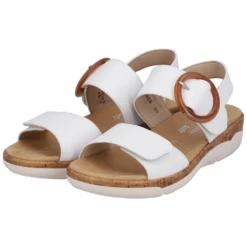 Remonte Jocelyn 53 White Leather Sandal (Women's) -Dansko Shop R685380 8