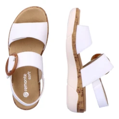 Remonte Jocelyn 53 White Leather Sandal (Women's) -Dansko Shop R685380 9