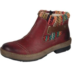 Rieker Z6784 Bootie In Wine