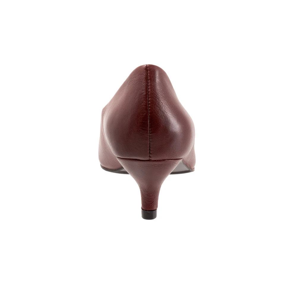 Trotters Kimber Kitten Heel Dark Red Leather (Women's) 8 Trotters Kimber Kitten Heel Dark Red Leather (Women's) - Image 6