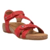 Taos Trulie Sandal Red Leather (Women's) -Dansko Shop Red