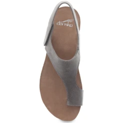 Dansko Reece Sandal Stone Waxy (Women's) -Dansko Shop Reece gry 3 f5cd9f5f 9e45 449b 8fdc c04db85ba7b0