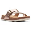 Clarks Brynn Madi Sandal Rose Gold Leather (Women's) 2 Clarks Brynn Madi Sandal Rose Gold Leather (Women's) -Dansko Shop RosGd 1