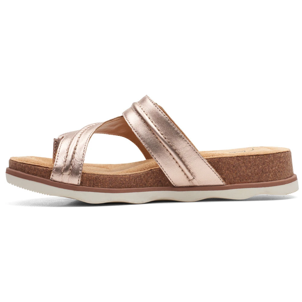 Clarks Brynn Madi Sandal Rose Gold Leather (Women's) 7 Clarks Brynn Madi Sandal Rose Gold Leather (Women's) - Image 5
