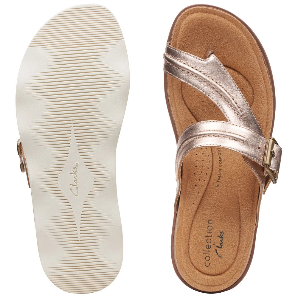 Clarks Brynn Madi Sandal Rose Gold Leather (Women's) 9 Clarks Brynn Madi Sandal Rose Gold Leather (Women's) - Image 7