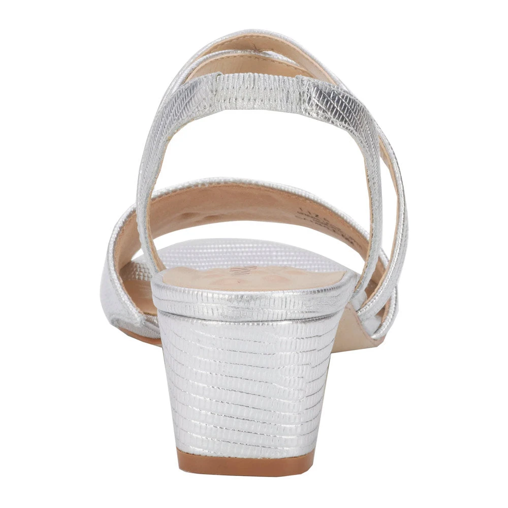 Walking Cradles Liza Heel Silver Lizard Print Leather (Women's) 8 Walking Cradles Liza Heel Silver Lizard Print Leather (Women's) - Image 6