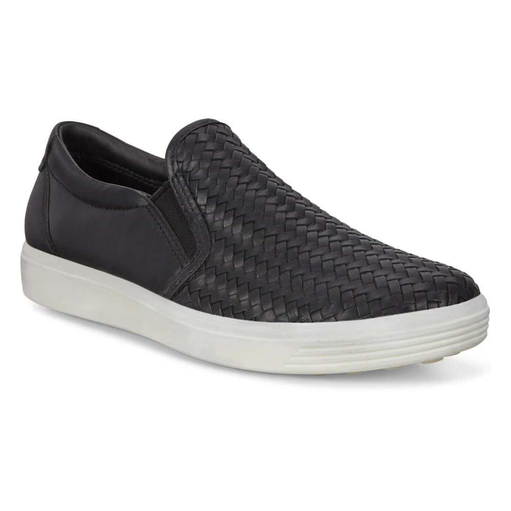 Ecco Soft 7 Woven Slip-On Sneaker Black Leather (Women's) 3 Ecco Soft 7 Woven Slip-On Sneaker Black Leather (Women's)