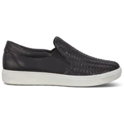 Ecco Soft 7 Woven Slip-On Sneaker Black Leather (Women's) 11 Ecco Soft 7 Woven Slip-On Sneaker Black Leather (Women's) -Dansko Shop Soft7Woven Blk 3