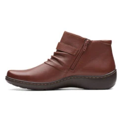 Clarks Cora Rouched Bootie Dark Tan (Women's) 11 Clarks Cora Rouched Bootie Dark Tan (Women's) -Dansko Shop Tan 3 31968bb2 f93e 4eed 8199 798ac6eac69f
