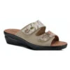 Flexus By Spring Step Kina Slide Sandal Taupe Multi (Women's) -Dansko Shop Taup 1 ac5015ca d605 47eb 8d7d f52a3a5888d4