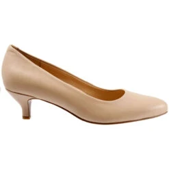 Trotters Kiera Heel Nude Leather (Women's) -Dansko Shop Trot.Kie .3