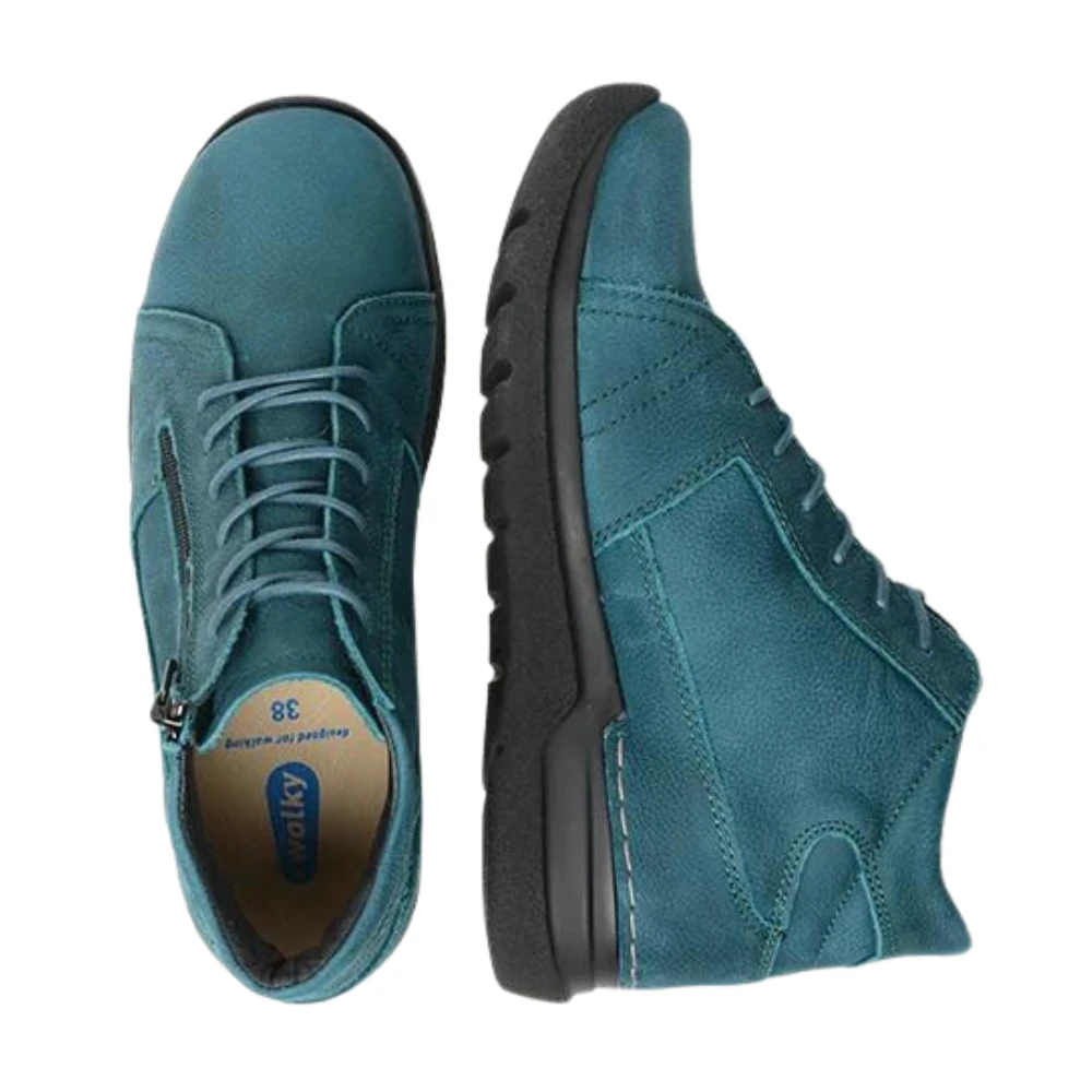 Wolky Why Petrol Antique Nubuck Boot (Women's) 4 Wolky Why Petrol Antique Nubuck Boot (Women's) - Image 2