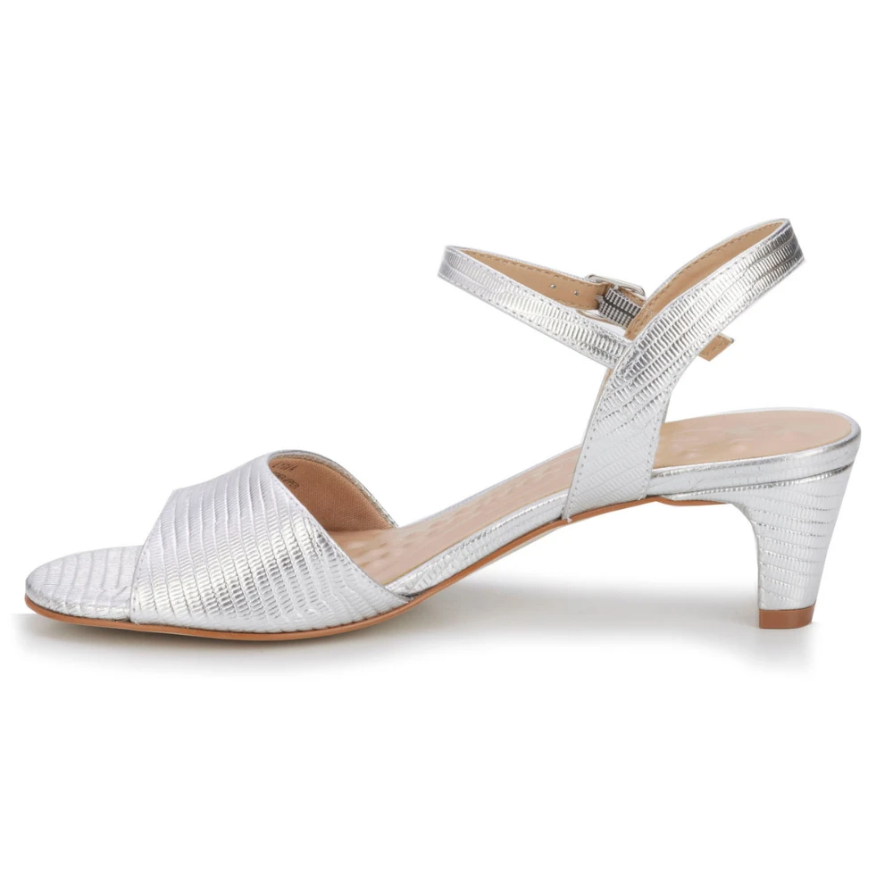 Ros Hommerson Lydia Silver Snake Evening Shoe (Women's) 5 Ros Hommerson Lydia Silver Snake Evening Shoe (Women's) - Image 3