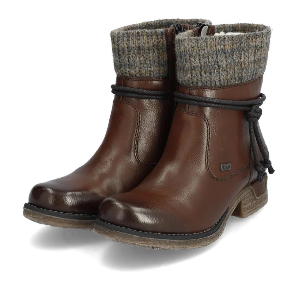 Rieker 79688 Fee Brown/Graphit Boot (Women's) 3 Rieker 79688 Fee Brown/Graphit Boot (Women's)