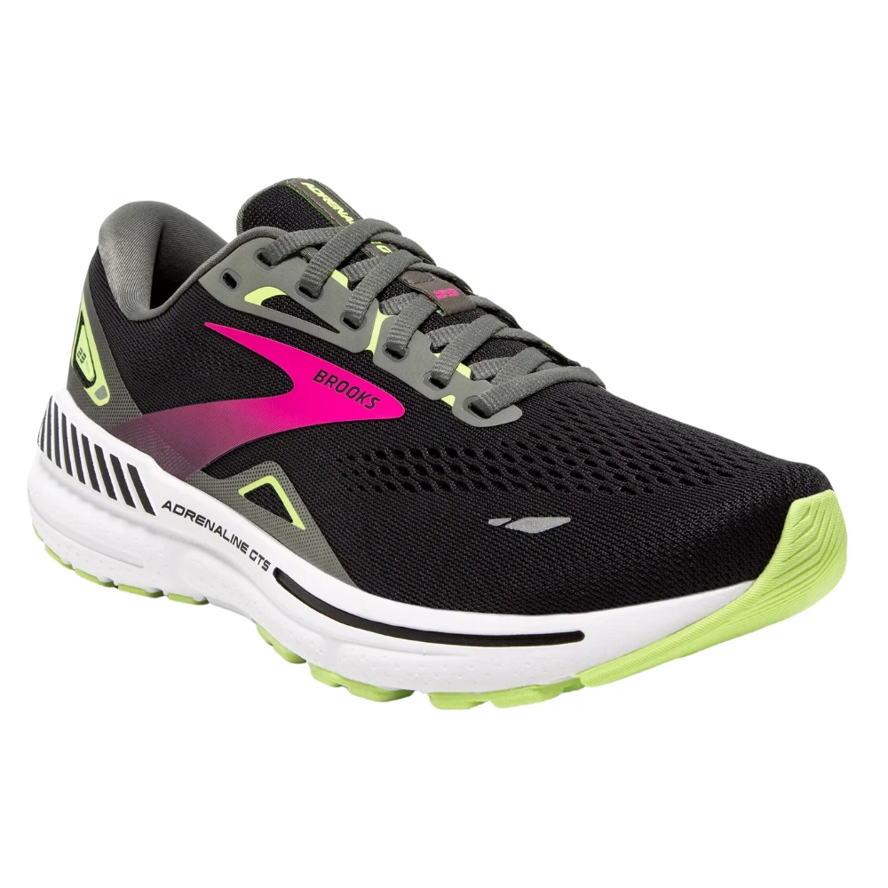 Brooks Adrenaline GTS 23 Black/Gunmetal/Sharp Green Running Shoe (Women's) 3 Brooks Adrenaline GTS 23 Black/Gunmetal/Sharp Green Running Shoe (Women's)