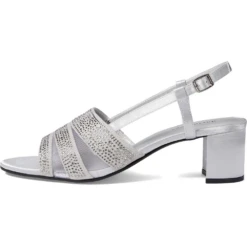David Tate Sparkle Silver Eve Dress Sandal (Women's)