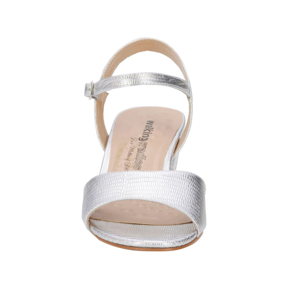 Ros Hommerson Lydia Silver Snake Evening Shoe (Women's) 6 Ros Hommerson Lydia Silver Snake Evening Shoe (Women's) - Image 4