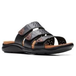 Dansko Janelle Black Leather Sandal (Women's)