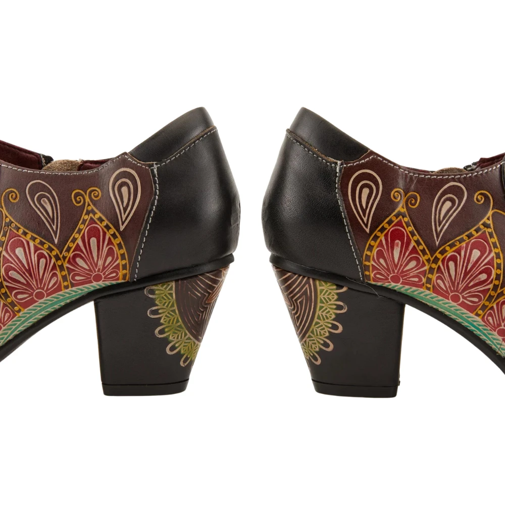 L`Artiste By Spring Step Zami Black Leather Shoes (Women's) 7 L`Artiste By Spring Step Zami Black Leather Shoes (Women's) - Image 5