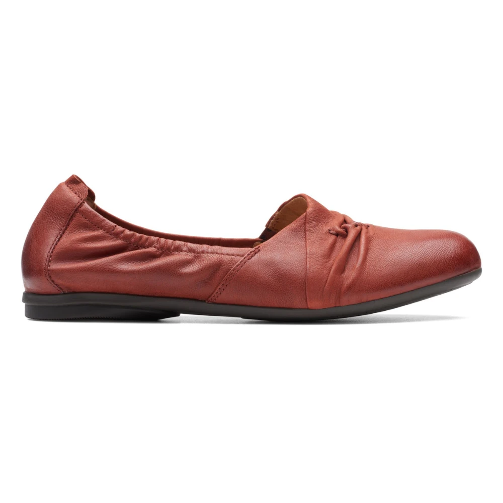 Clarks Rena Way Chestnut Leather Slip-On (Women's) 4 Clarks Rena Way Chestnut Leather Slip-On (Women's) - Image 2