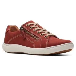 Clarks Nalle Lace Chestnut Nubuck Sneaker (Women's)