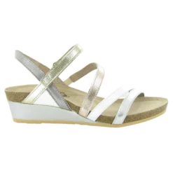 Naot Hero Soft Silver/White Sandal (Women's)