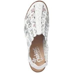 Rieker Sina 78 Slingback Heel White (Women's) -Dansko Shop Wht 4 1165ca28 0766 49c9 9c71 2fbcc4b8f842