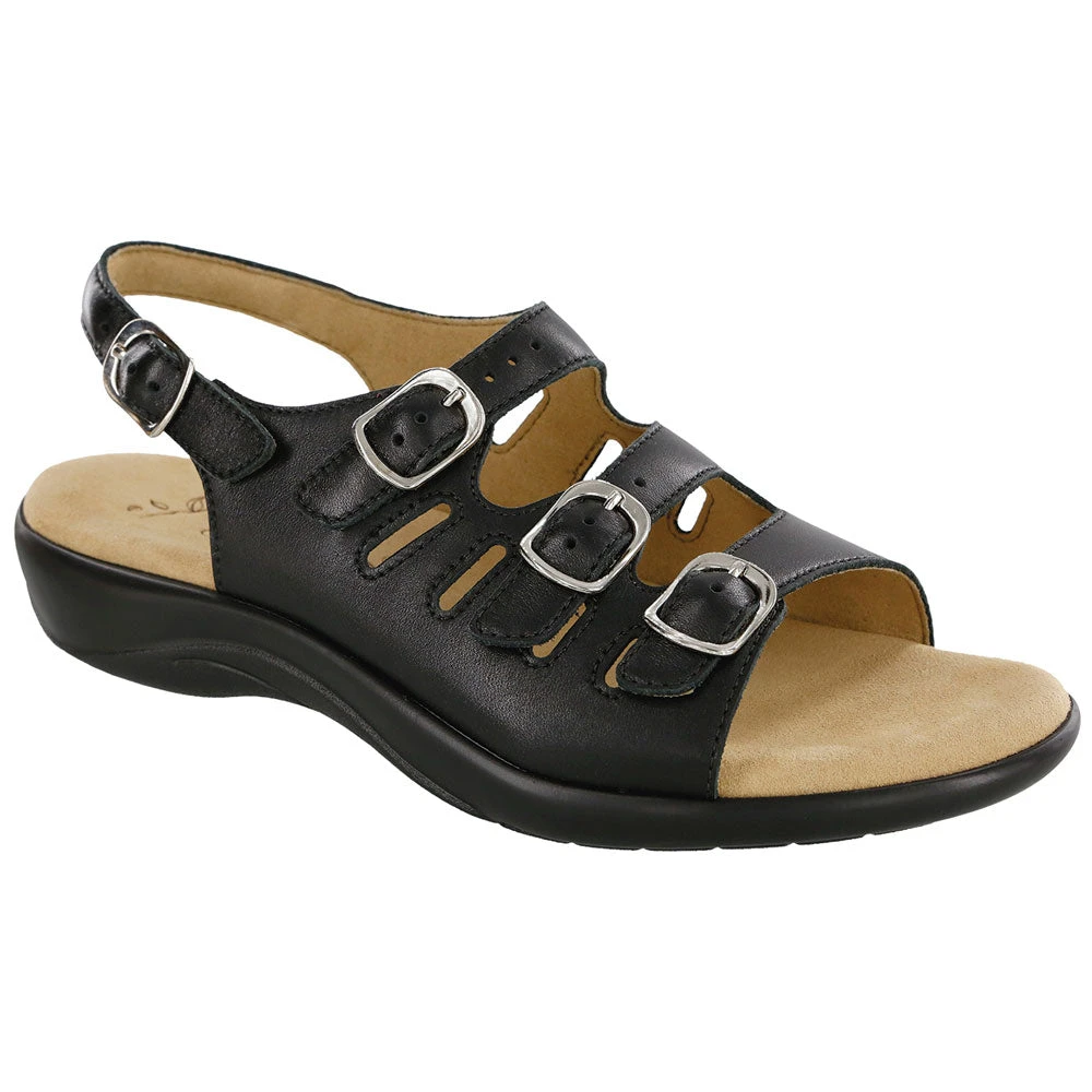 SAS Mystic Sandal Black Leather (Women's) 3 SAS Mystic Sandal Black Leather (Women's)