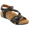 Taos Universe Sandal Black Leather (Women's) -Dansko Shop black 1 abbf3ba0 eee9 4a61 9924 87a2f330c1b6