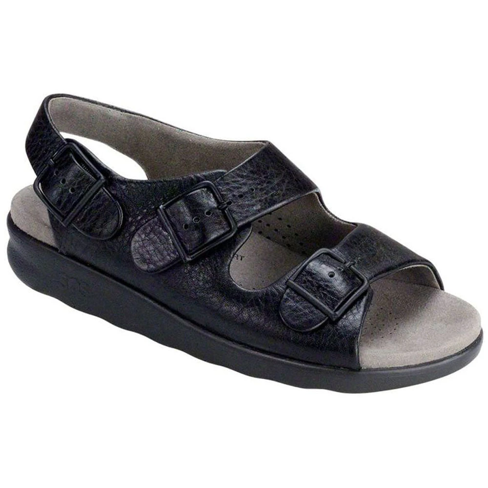 SAS Relaxed Sandal Black Leather (Women's) 3 SAS Relaxed Sandal Black Leather (Women's)