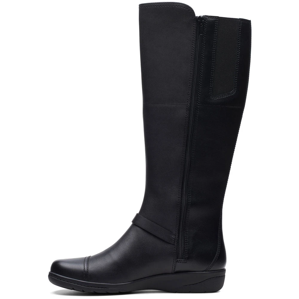 Clarks Cheyn Lindie Boot Black Leather (Women's) 4 Clarks Cheyn Lindie Boot Black Leather (Women's) - Image 2