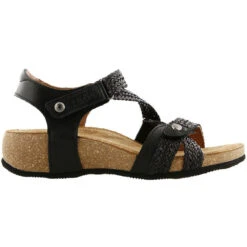 Taos Trulie Sandal Black Leather (Women's) -Dansko Shop black 3 73ee74d2 f79c 460f b181 f078a1c509c3