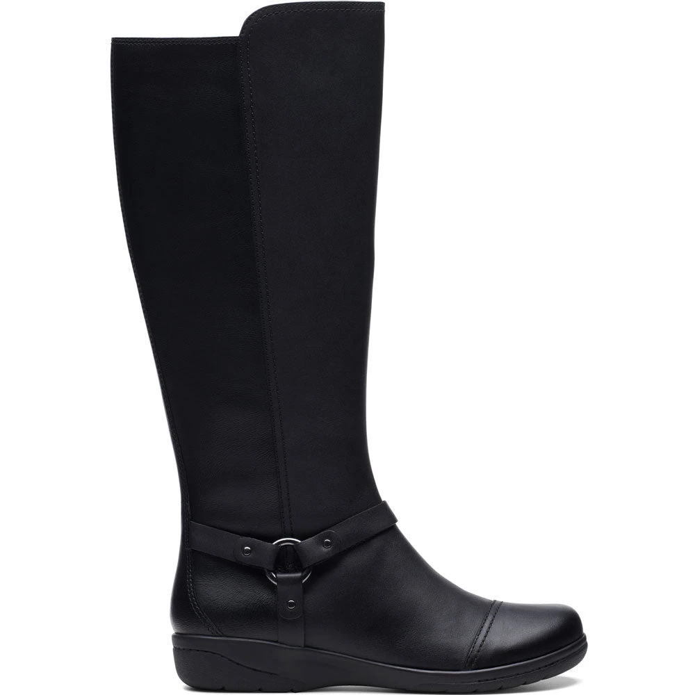 Clarks Cheyn Lindie Boot Black Leather (Women's) 5 Clarks Cheyn Lindie Boot Black Leather (Women's) - Image 3