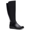 Clarks Cheyn Lindie Wide-Shaft Boot In Black Leather 2 Clarks Cheyn Lindie Wide-Shaft Boot In Black Leather -Dansko Shop blackws 1