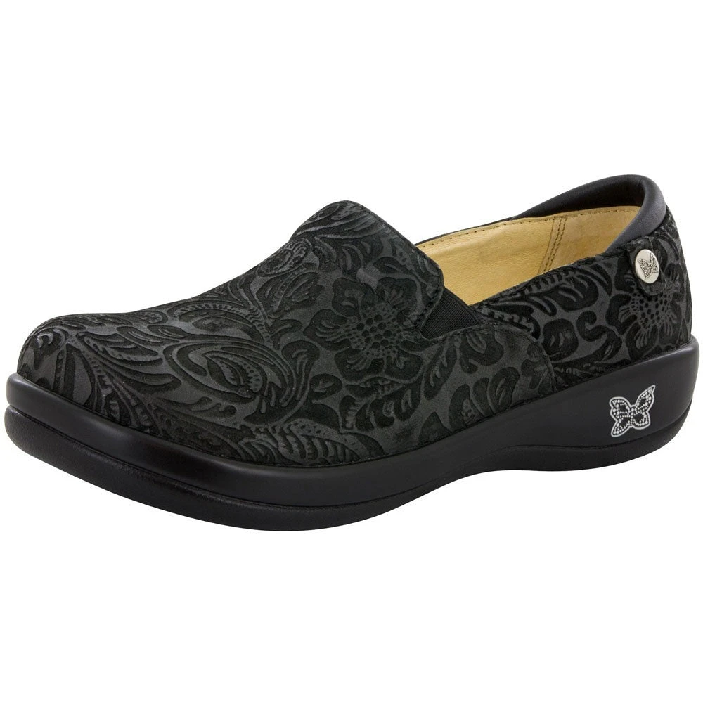 Alegria Keli Slip-On Black Embossed Paisley (Women's) 3 Alegria Keli Slip-On Black Embossed Paisley (Women's)
