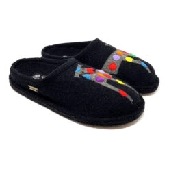 Haflinger Jack Slipper Black (Women's)
