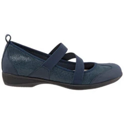 Trotters Josie Dark Blue Lizard Leather (Women's) -Dansko Shop blue 3 8d3d0e36 57b0 4ad0 87df bba51ccfb2f8