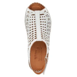 Spring Step Bohemianish Sandal White Leather (Women's) -Dansko Shop bohe 4