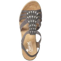 Rieker 62436 Sandal Dark Grey (Women's) -Dansko Shop grey 6 115e06c5 e862 4ee3 8872 0111198fadd3