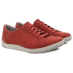 Dansko Leela Waterproof Lace-Up Chili Nubuck (Women's) 7 Dansko Leela Waterproof Lace-Up Chili Nubuck (Women's) -Dansko Shop leela chili 2