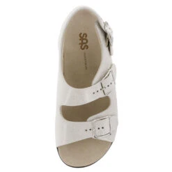 SAS Relaxed Sandal Web Linen Leather (Women's) -Dansko Shop linen 6