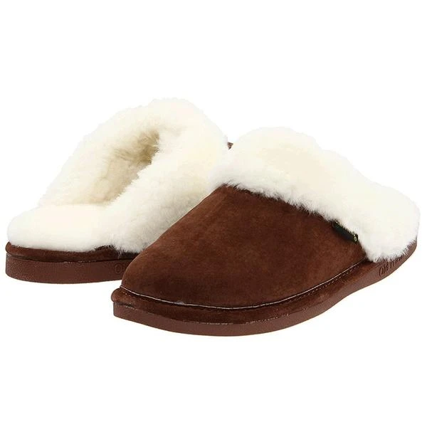 Old Friend Scuff Slipper Dark Brown Sheepskin (Women's) 3 Old Friend Scuff Slipper Dark Brown Sheepskin (Women's)