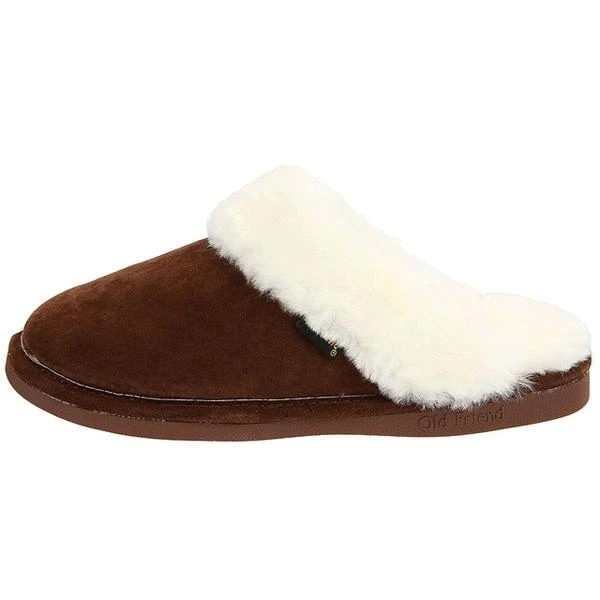 Old Friend Scuff Slipper Dark Brown Sheepskin (Women's) 4 Old Friend Scuff Slipper Dark Brown Sheepskin (Women's) - Image 2